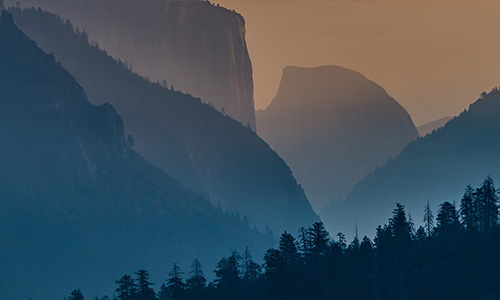 moutains in the distance